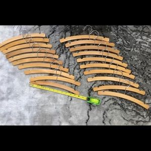 Children’s wood hangers sold as a set of 30